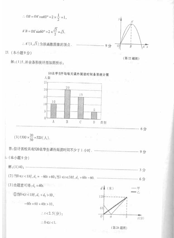 2​0​1​4​年​泉州中考數學試卷及答案