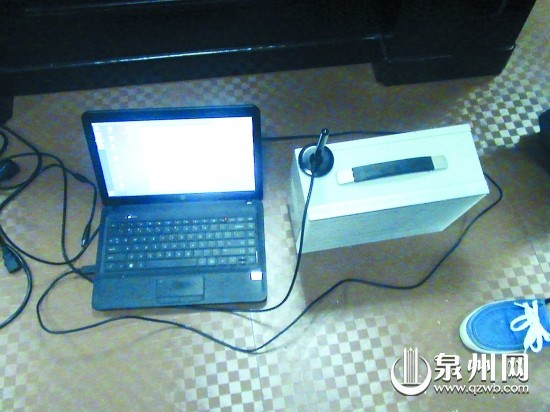 民警繳獲的偽基站設備