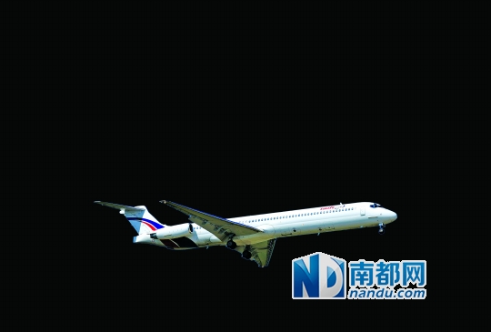 這是與失事飛機同型號的MD-83客機的資料照片